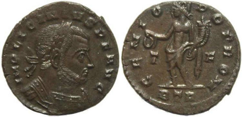 Ancient Roman coin of Licinius I - GENIO POP ROM - Treveri Mint